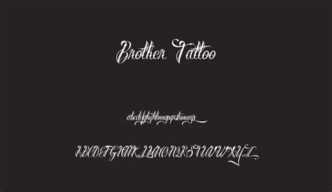Brother tattoo is free for personal use only. Brother Tattoo font - Brother Tattoo font download