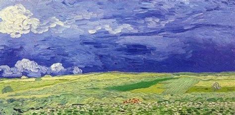 Framed Wheatfields Under Thunderclouds 1890 Print Vincent Van Gogh
