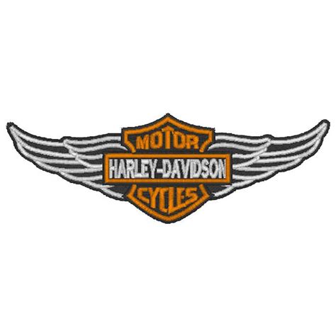 Classic styling with modern performance has become a large trend in though the softail design has become tied closely to harley, it was not dreamt up by the harley. Harley Davidson Logo Embroidery Design — EmbroideryDownload
