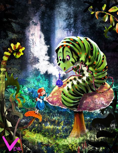 Alice And The Caterpillar By Alessandrovene On Deviantart