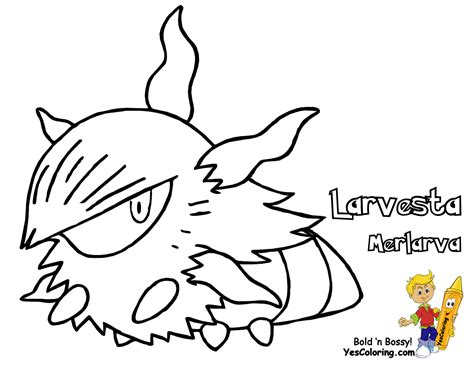 Images 636 Larvesta Pokemon Free Printouts At