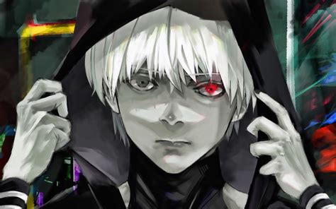 Download Wallpapers Ken Kaneki Darkness Tokyo Ghoul Characters Close