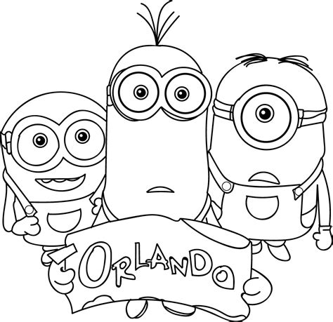 The minions coloring page shows dave running with a banana in one hand and apple in another. Goodies © Despicable Me