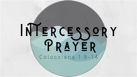 Intercessory Prayer Logos Sermons