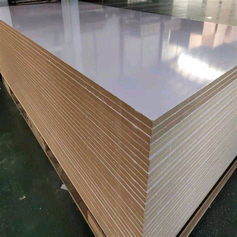 E0 E1 12mm Medium Density Fiberboard High Gloss White Uv Hdf Hpl