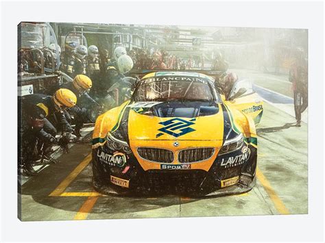 Watercolor Racing Car V Ii Canvas Print By Paul Rommer Icanvas