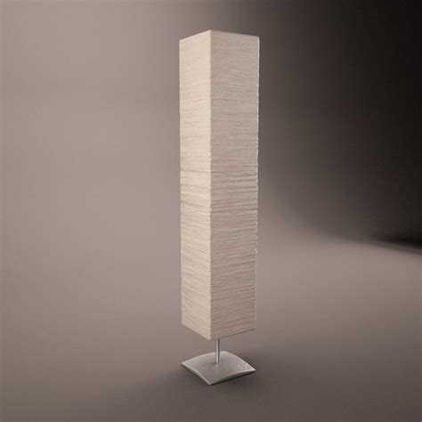 Изображение standing lamp paper lantern. standing paper light 3d model