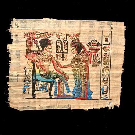 Egyptian Papyrus Paper Art 17 X 13 Hand Etsy