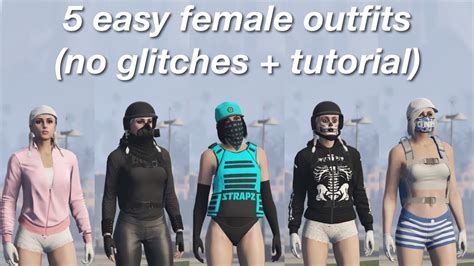 Gta Female Tryhard Outfits Easy And Cute No Glitches Tutorial