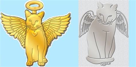 Cat And Dog Angel Pins By This Old Cat