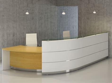Kiosk design, healthcare design, coworking space, customer service, soho, counter,. Home scene curved reception desk with inspiration design ...