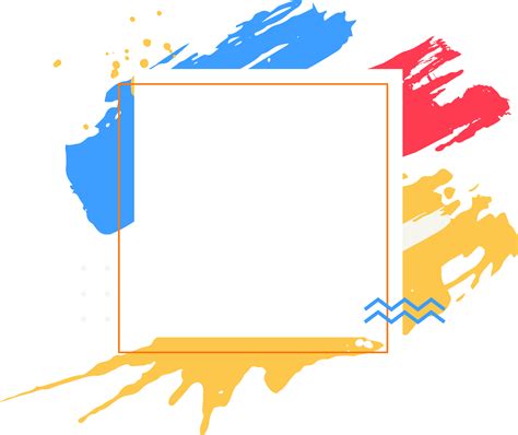 Trendy Abstract Brush Stroke For Copy Space Frame 11028537 Png