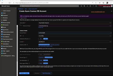 How To Create Azure Cosmos DB