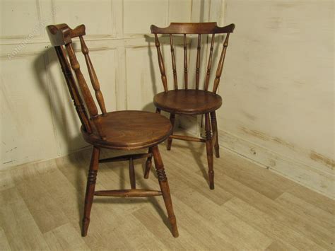 Rated 5 out of 5 stars. Pair Of Beech & Elm Country Kitchen Dining Chairs ...