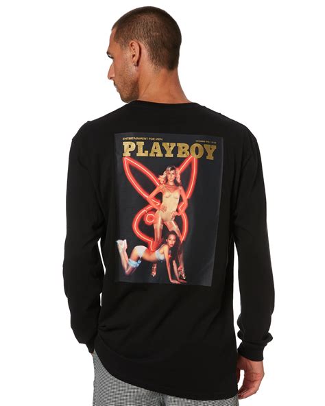 Playboy Dec 76 Mens Ls Tee Black Surfstitch