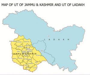 Govt Releases New Political Maps Of J K And Ladakh GKToday