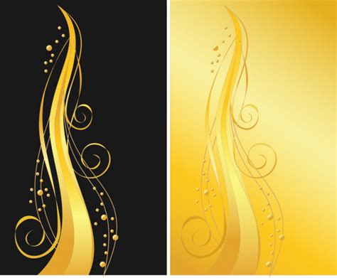 Black Background With Gold Ornament Stock Vector Image By ©natalia