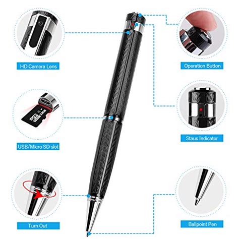 Hidden Spy Camera Pen With 1080p Full Hd Nanny Spy Camera Pen With