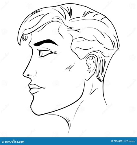 Male Side Profile Line Drawing This Is A Quick Video To Help Explain