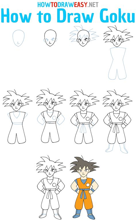 How To Draw Goku Face Artofit