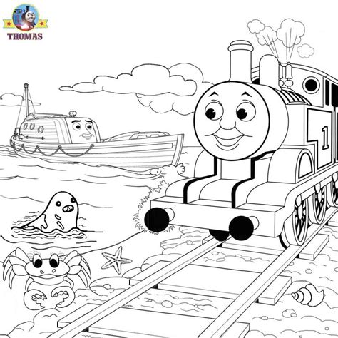 Thomas And Friends Misty Island Rescue Coloring Pages For Kids | Train