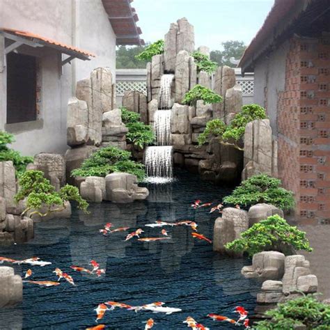 Fish Pond Gardens Koi Fish Pond Pond Landscaping Luxury Landscaping