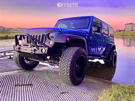 2016 Jeep Wrangler With 20x12 44 Hardrock Gunner H705 And 35125r20