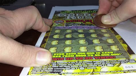 20 Gold Rush Doubler Florida Lottery Scratch Off 09272016 Youtube