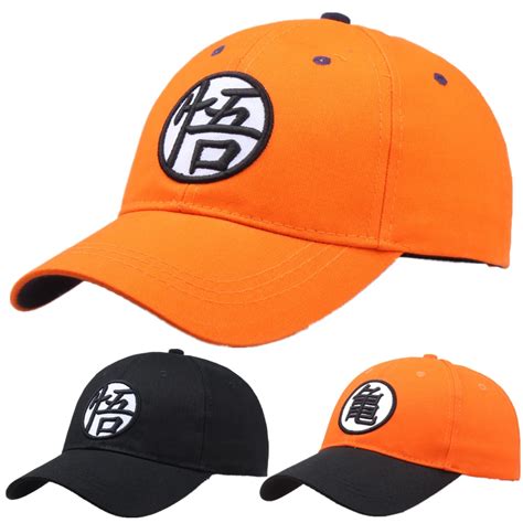 Son Goku Master Roshi Cosplay Hat Orange Black Embroidery Baseball Cap