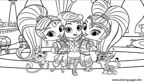 Children may also like other cartoon coloring pages. Leah Shimmer And Shine coloring pages | Mermaid coloring ...