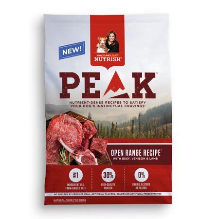 Our lamb moist dog food includes *92% premium new zealand meat, organs, bone & green lipped mussels. Rachael Ray Nutrish PEAK Natural Dry Dog Food, Grain Free ...