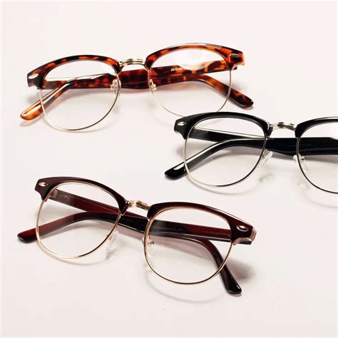 Vwktuun Half Frame Oculos Glasses Frame Women Men Eyeglasses Optical Glasses Frame Jeruk