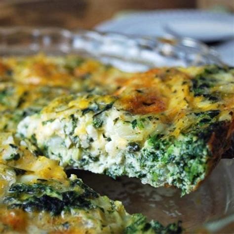Crustless Spinach Cottage Cheese Quiche Amee S Savory Dish