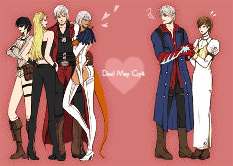 Dante Lady Nero Trish Gloria And 1 More Devil May Cry And 1 More