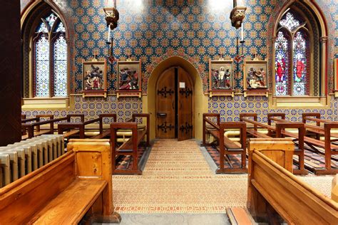 J&w garage was founded in 1945. St Giles R. C. Church, Cheadle, Staffordshire - Tiles ...