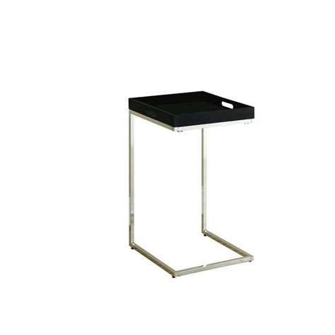 Monarch Specialties Table D Appoint Cappuccino Metal Chrome Home Depot Canada