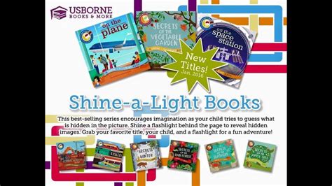 It is also a wonderful way to help you relax and enjoy your session. Usborne - 2016 Spring Titles: Shine the Light Books - YouTube