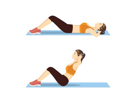 Sit Ups Illustraties Afbeeldingen Beelden En Stockfotos Istock