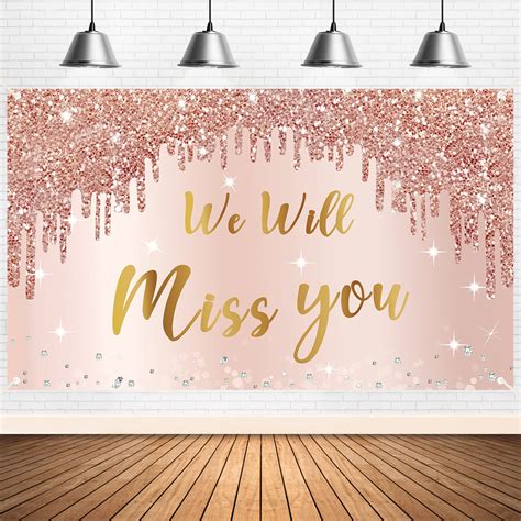 Buy Going Away Party Decorations We Will Miss You Banner Backdrop for