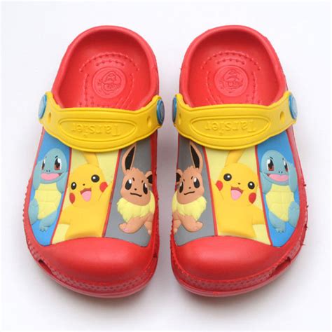 Toddle Kids 3d Pikachu Pokemon Home Beach Summer Slippers Shoes