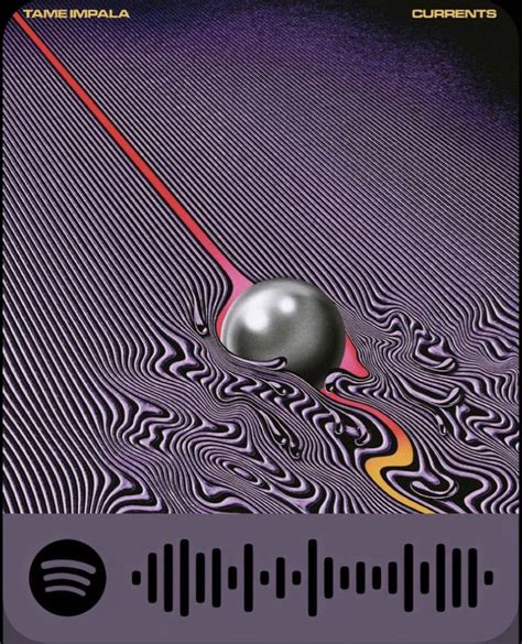 Tame Impala Currents Album Cover And Spotify Code Tame Impala Album Covers Tame Impala Album
