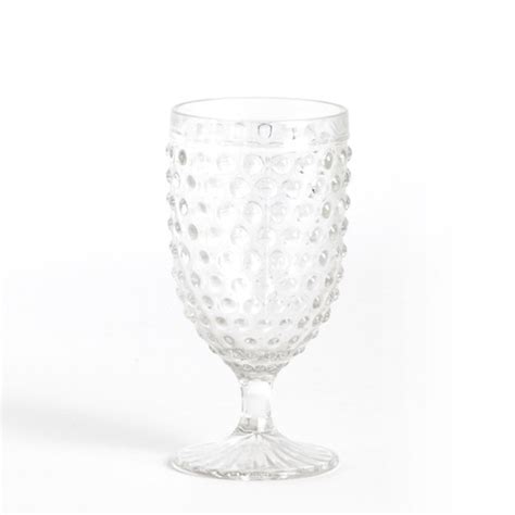 Hobnail Goblet Glass Set Of 6 Free Shipping Today 16612630