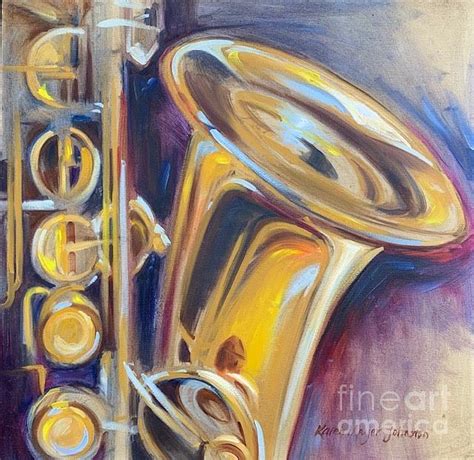 Great Sax Painting By Karen Mayer Johnston Fine Art America