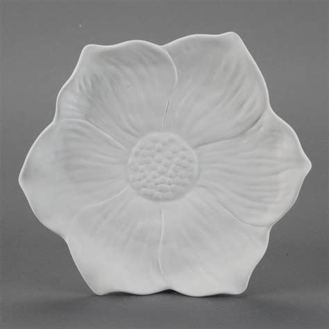 Ceramic Bisque Blooms Dinner Plate Case Of 6
