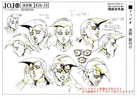 Araki Hirohiko Character Sheet 120 Hirohiko Araki Ideas Jojo Bizzare