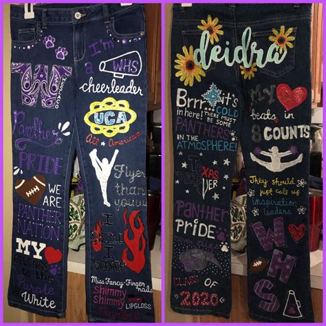 School Spirit Jeans Made By Alyssandra Juarez Spiritjeans Alymade