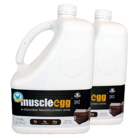 2 Gallons Chocolate Muscleegg Cage Free Egg Whites Liquid Egg Whites