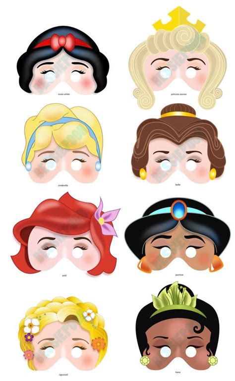Disney Princess Printable Mask Todo Para Imprimir Imprimibles