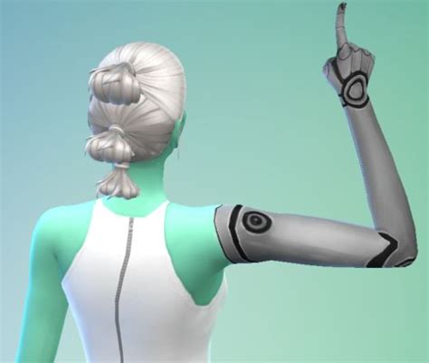 A Woman In A White And Green Bodysuit Pointing At Something With Her