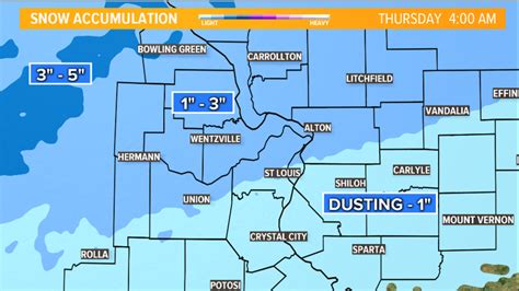 St Louis Forecast Tracking Wednesday S Wintry Weather Timeline